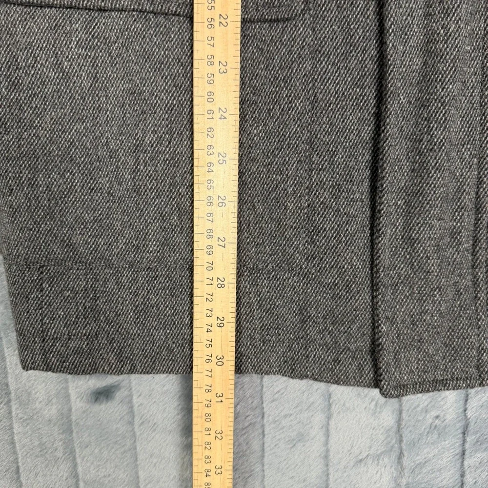 Calvin Klein Mens Grey Wool Blend Herringbone Field Jacket Coat Large L
